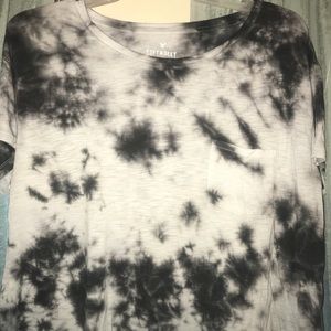 American eagle tie dyed cropped shirt